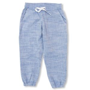 Woven pants with a elastic waistband
